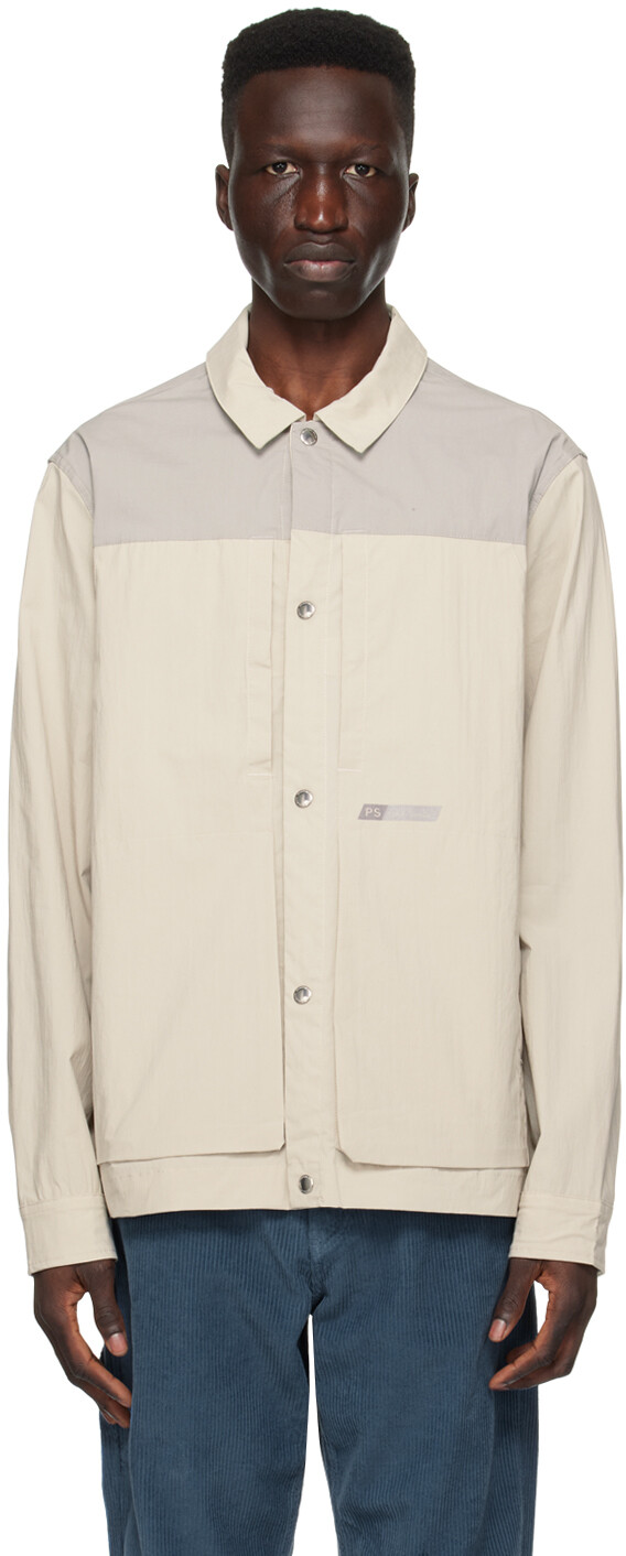 

Бежевая рубашка с контрастом Ps By Paul Smith