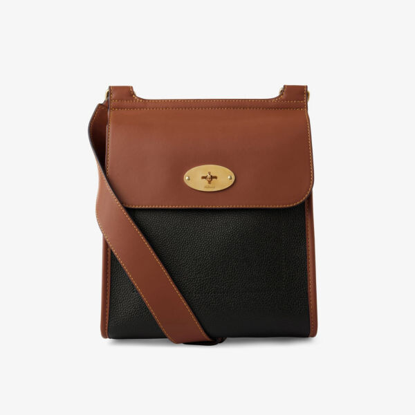 

Сумка через плечо Antony Postman's с замком из зерненой кожи Mulberry, черный