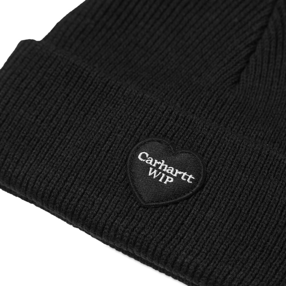 

Шапка-бини Carhartt WIP с нашивкой в ​​форме сердца, черный