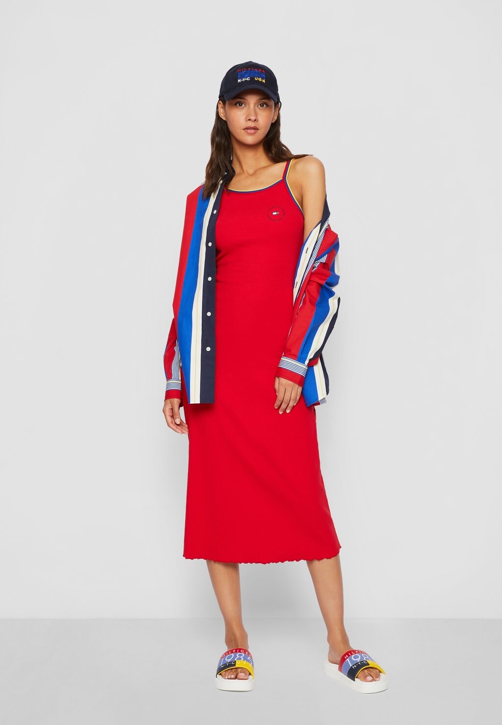 

Повседневное платье EXCLUSIVE HILFIGER TEAM TANK DRESS Tommy Hilfiger, красный
