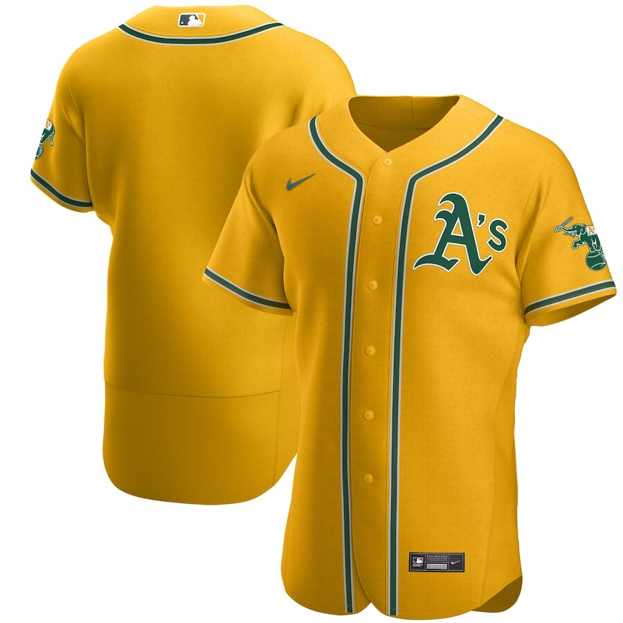 

Джерси Nike Oakland Athletics, золотой