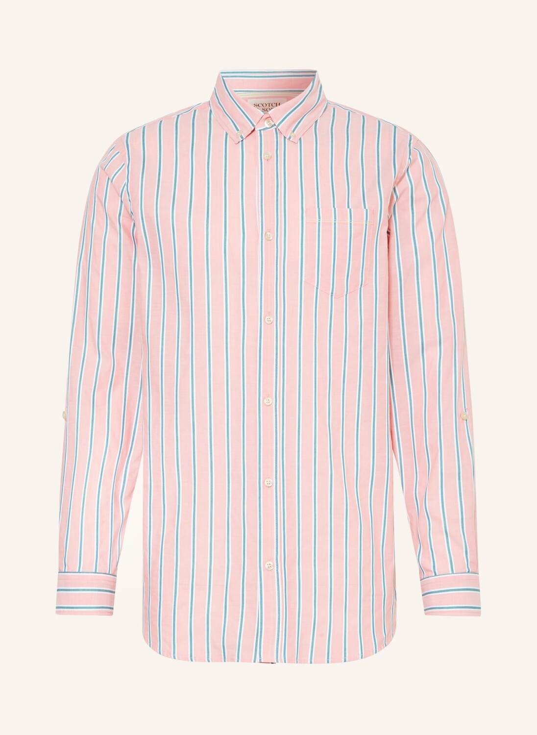 

Рубашка стандартного кроя Scotch & Soda, розовый