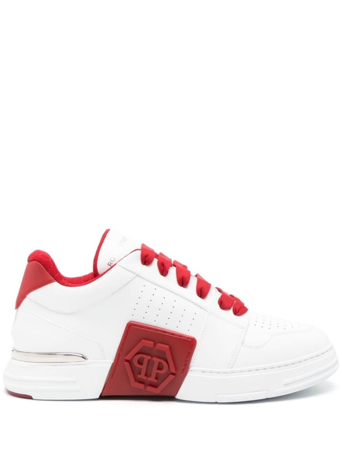 

Кроссовки Philipp Plein Royal Street Embossed Logo, белый/красный