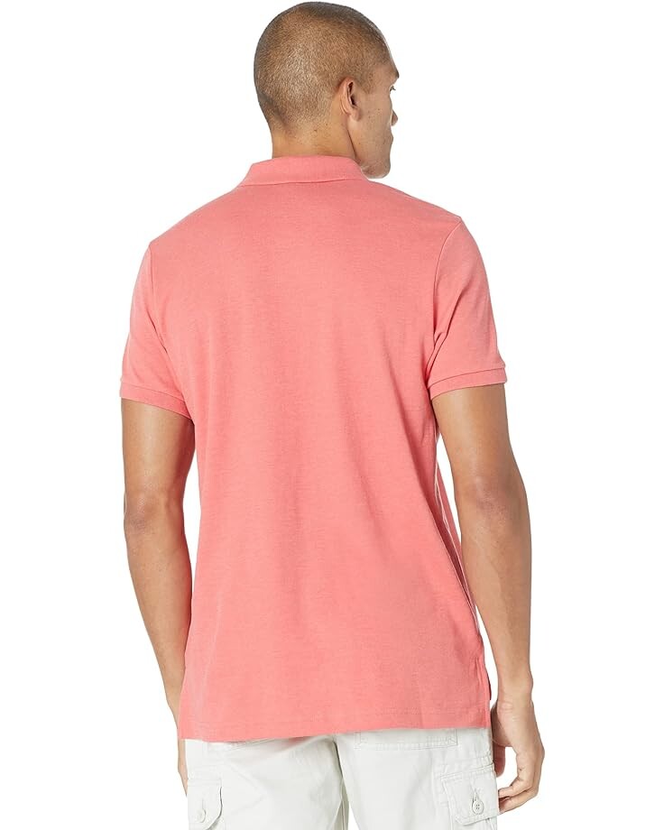 

Поло U.S. POLO ASSN. Solid Interlock Polo, цвет Coral Shell Heather