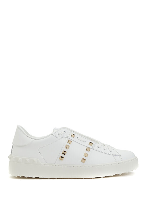 

Белые женские кожаные кроссовки rockstud untitled Valentino Garavani, Белый