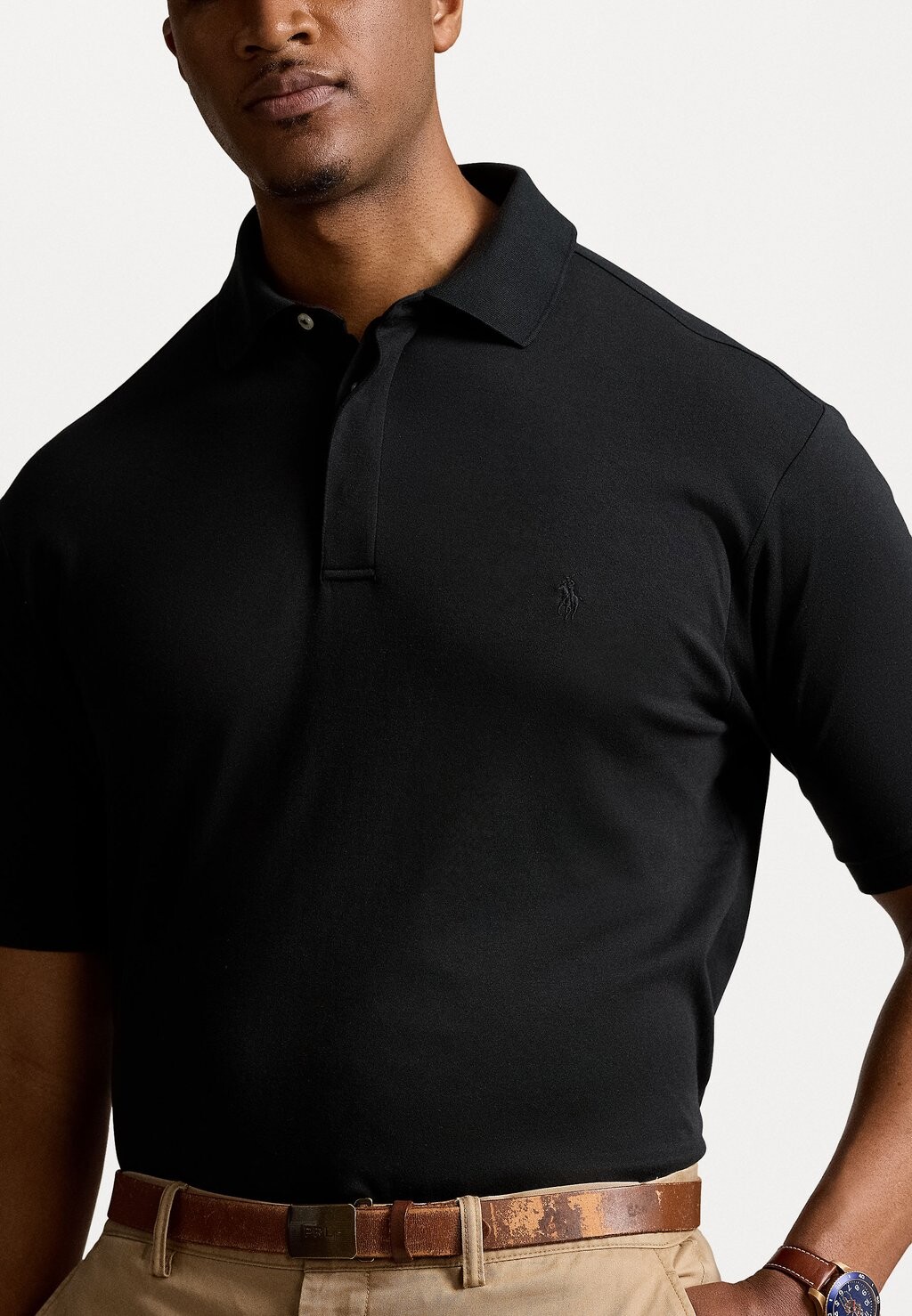 

Рубашка поло SOFT COTTON POLO SHIRT Ralph Lauren, черный
