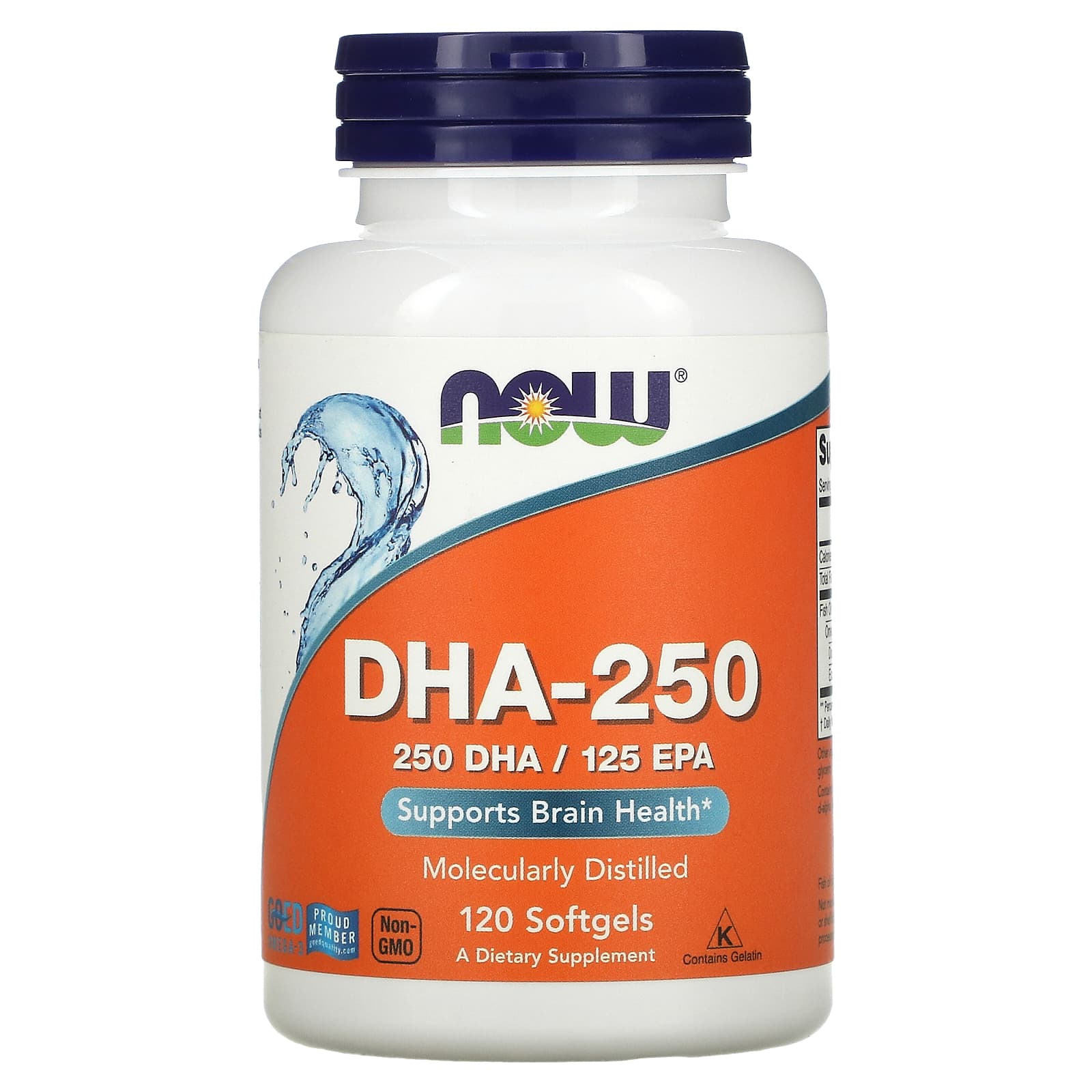 Now Foods DHA-250/EPA-125 120 мягких таблеток