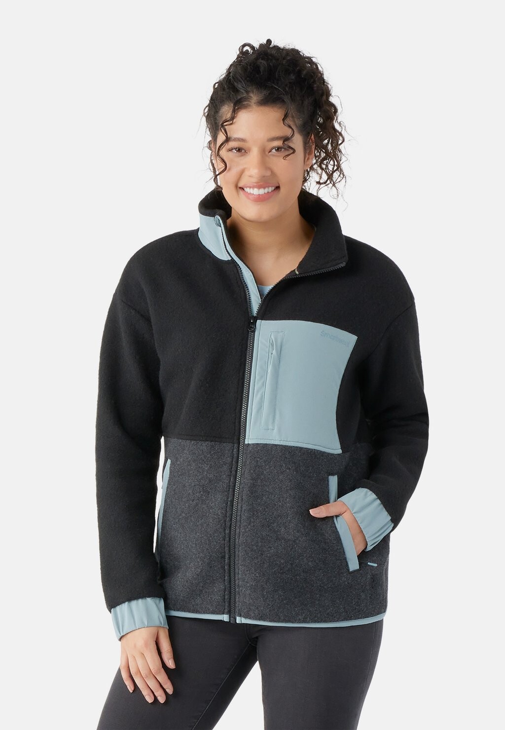 

Флисовая куртка HUDSON TRAIL FLEECE Smartwool, черный