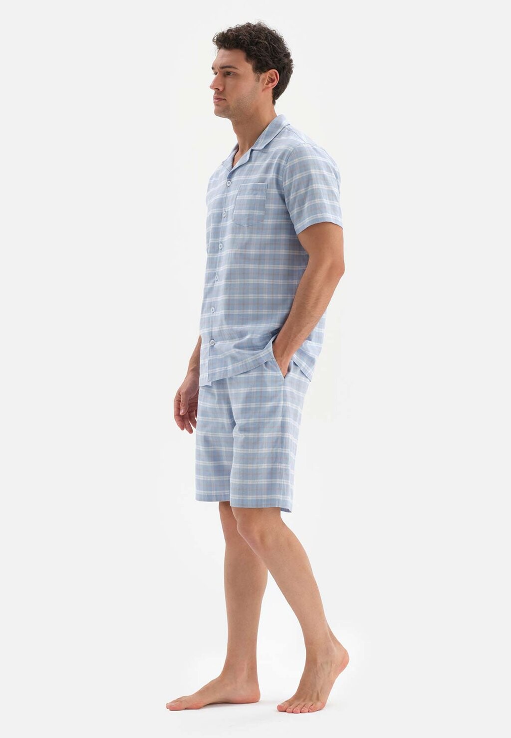 

Пижамный комплект POPLIN SET DAGI, светло-голубой