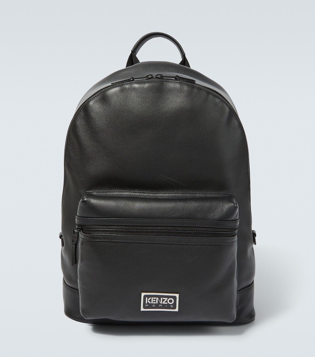 

Кожаный рюкзак crest Kenzo, черный