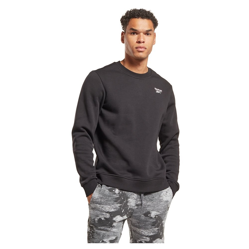 

Толстовка Reebok Ri Left Chest Logo Crew, черный