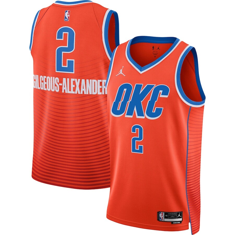 

Джерси Jordan Brand Oklahoma City Thunder, оранжевый