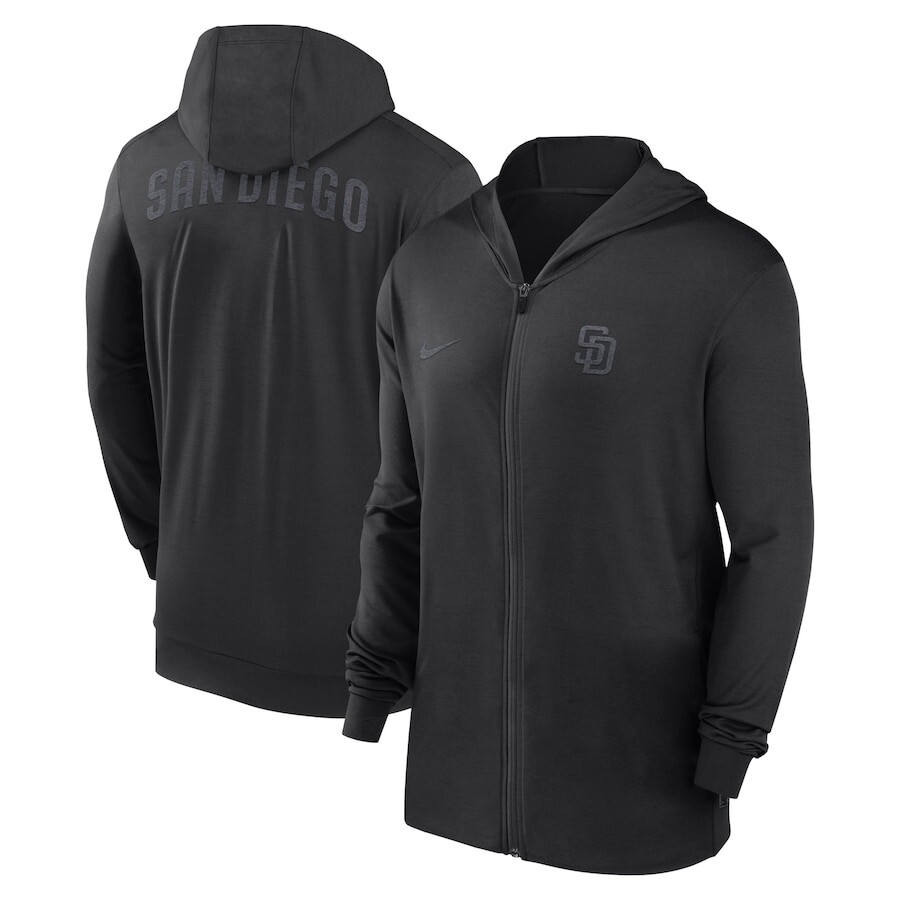 

Толстовка на молнии Nike San Diego Padres, черный