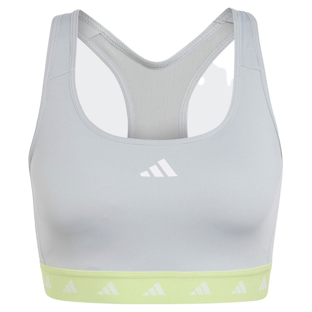 

Спортивный бюстгальтер adidas Powerreact Medium-Support Techfit, белый
