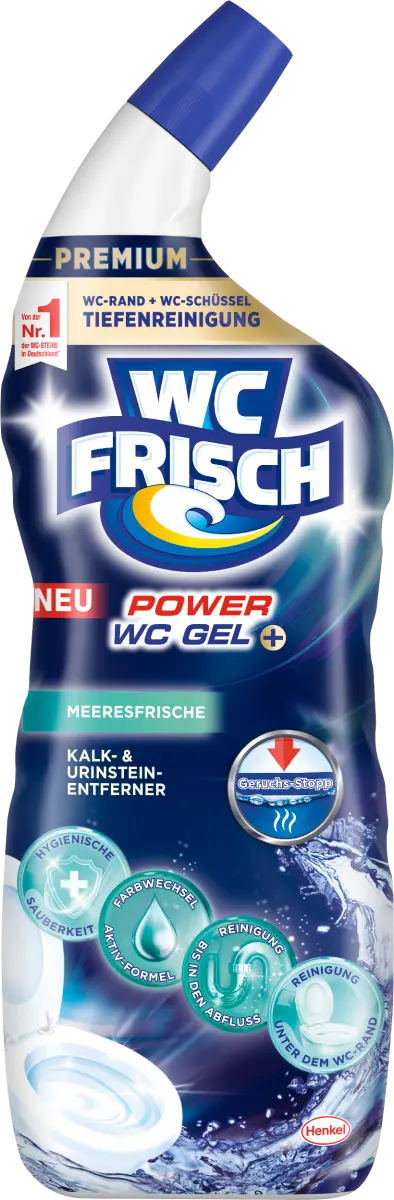 Средство для чистки унитазов Power WC Gel & Sea Freshness 750 мл WC-Frisch