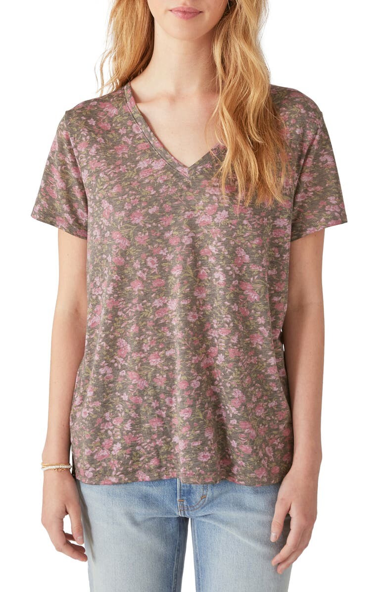 

Классическая футболка с V-образным вырезом LUCKY BRAND