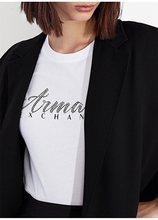 

Белая женская футболка Armani Exchange, Белый