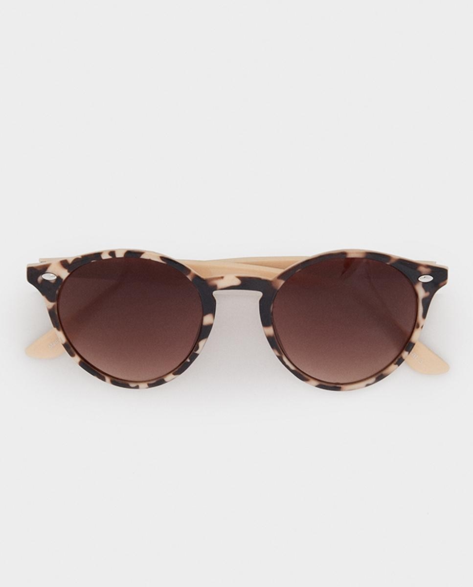 цена Коричневые женские солнцезащитные очки круглой формы с защитой от ультрафиолета Parfois Parfois, коричневый
