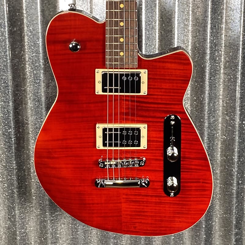 Электрогитара Reverend Charger RA Transparent Wine Red Guitar #59409 фото