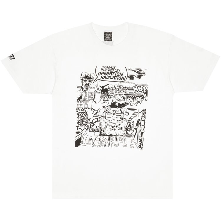 

Футболка Stussy Gear Alakazam 'White/Black', белый