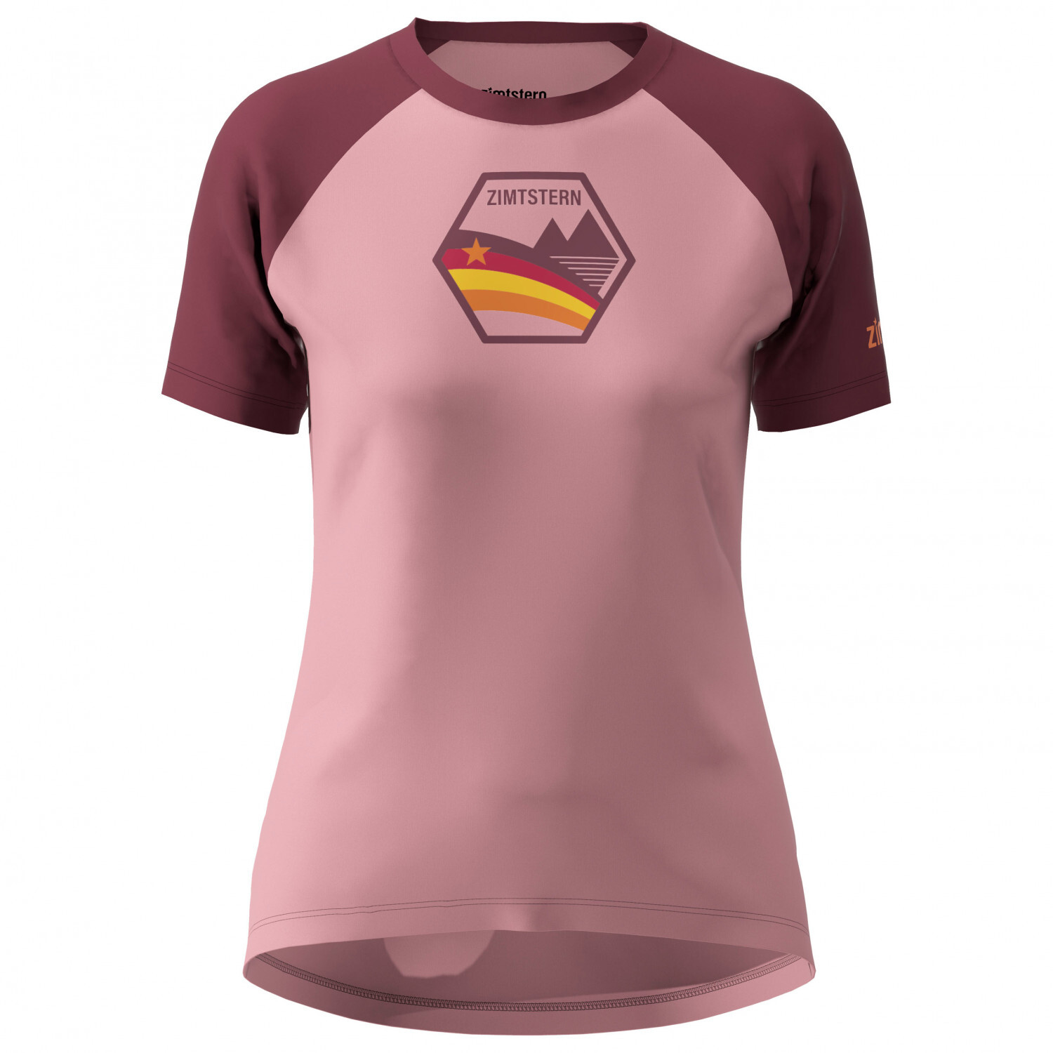 

Функциональная рубашка Zimtstern Women's Bowz Tee, цвет Blush/Windsor Wine