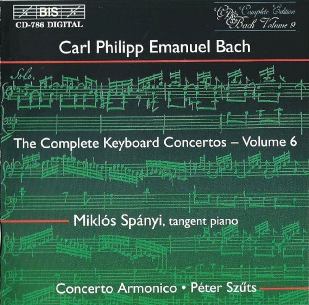 

Диск CD Comp Con(s) Kbd Vol. 6 - C.P.E. Bach
