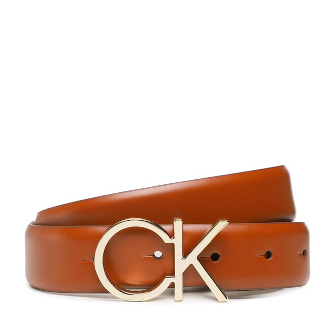 Ремень Calvin Klein Re-LockCk Logo, коричневый ремень calvin klein reversible logo коричневый