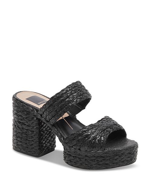 

Женские сандалии Latoya на платформе из плетеной рафии Dolce Vita, цвет Black