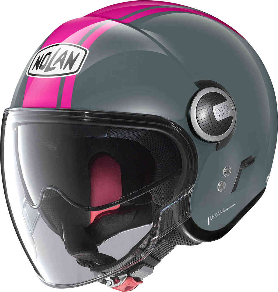 N21 Visor 06 Шлем Dolce Vita Jet Nolan, темно-серый/розовый