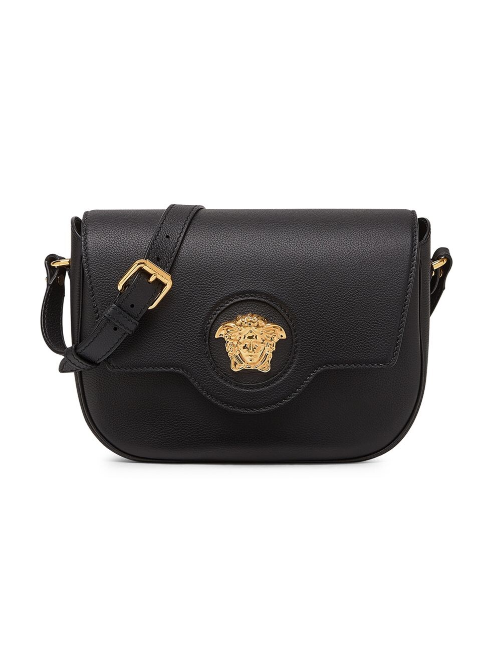 

Кожаная сумка через плечо Medusa Versace, черный