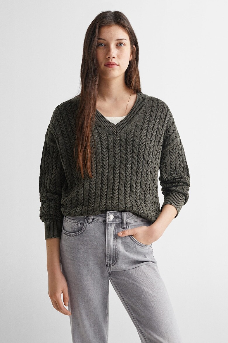 

Укороченные джинсы с высокой талией Mango, серый