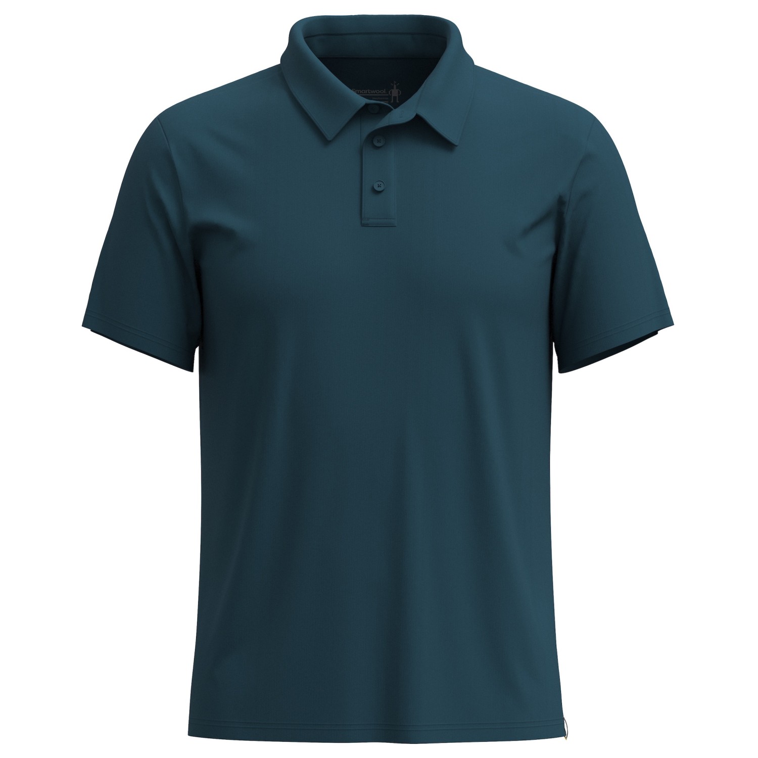 Рубашка из мериноса Smartwool S/S Polo Merino/Cotton, цвет Twilight Blue