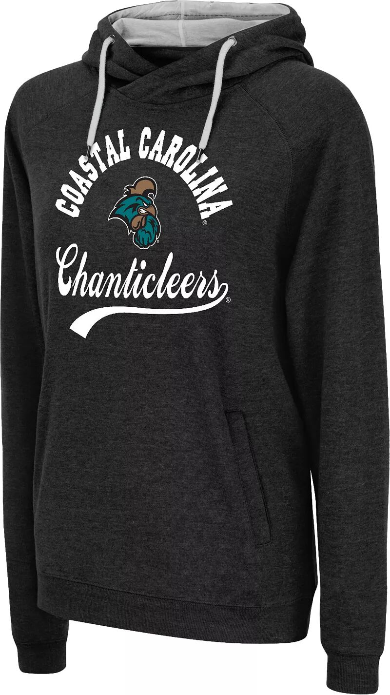 

Colosseum Женская черная толстовка Coastal Carolina Chanticleers с капюшоном