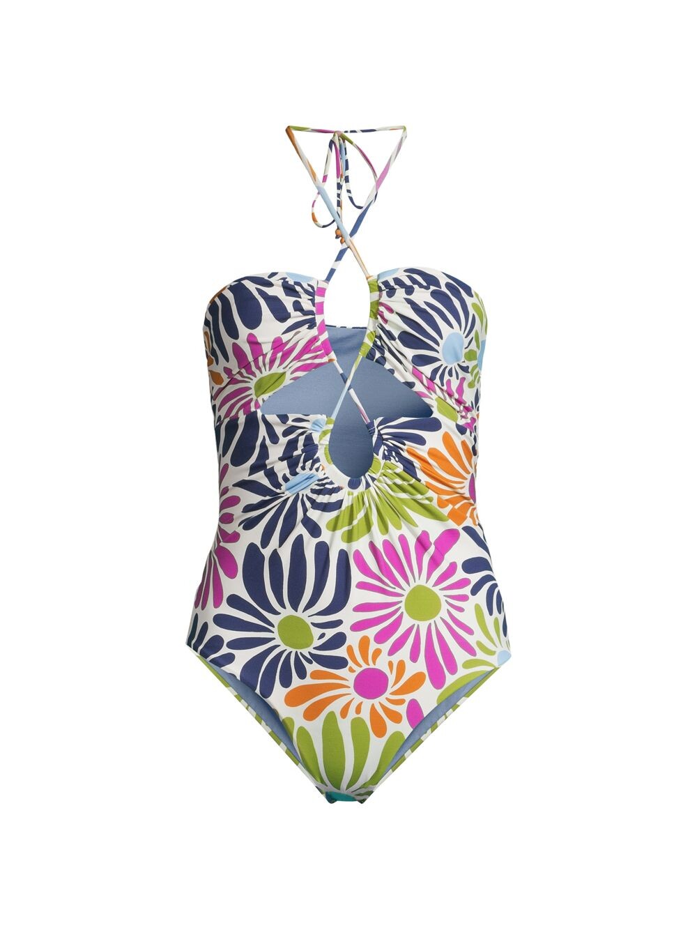 

Слитный купальник Flora Gemma с цветочным принтом Cala de la Cruz, Серый
