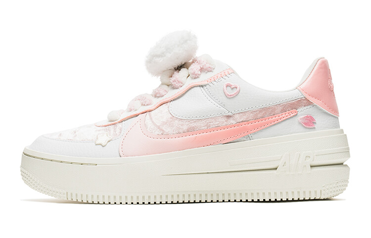 

Кроссовки для скейтбординга Air Force 1 женские с низким верхом, белые/розовые Nike