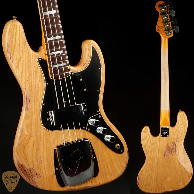 Басс гитара Fender Custom Shop Limited Edition Custom Jazz Bass Heavy Relic - Aged Natural