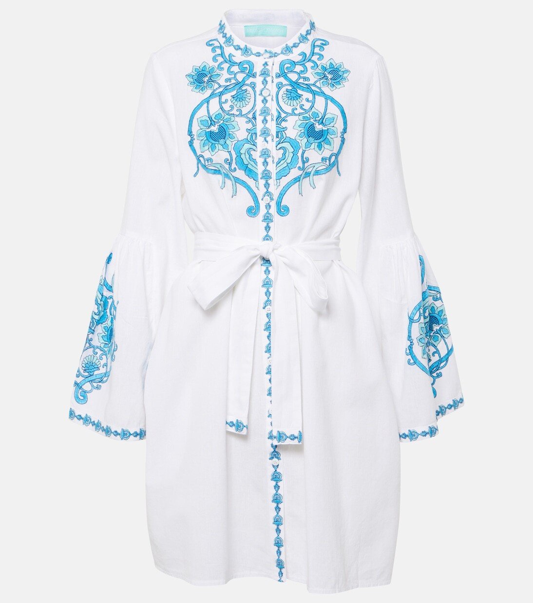 

Мини-Платье Everly из хлопка и льна Melissa Odabash, белый