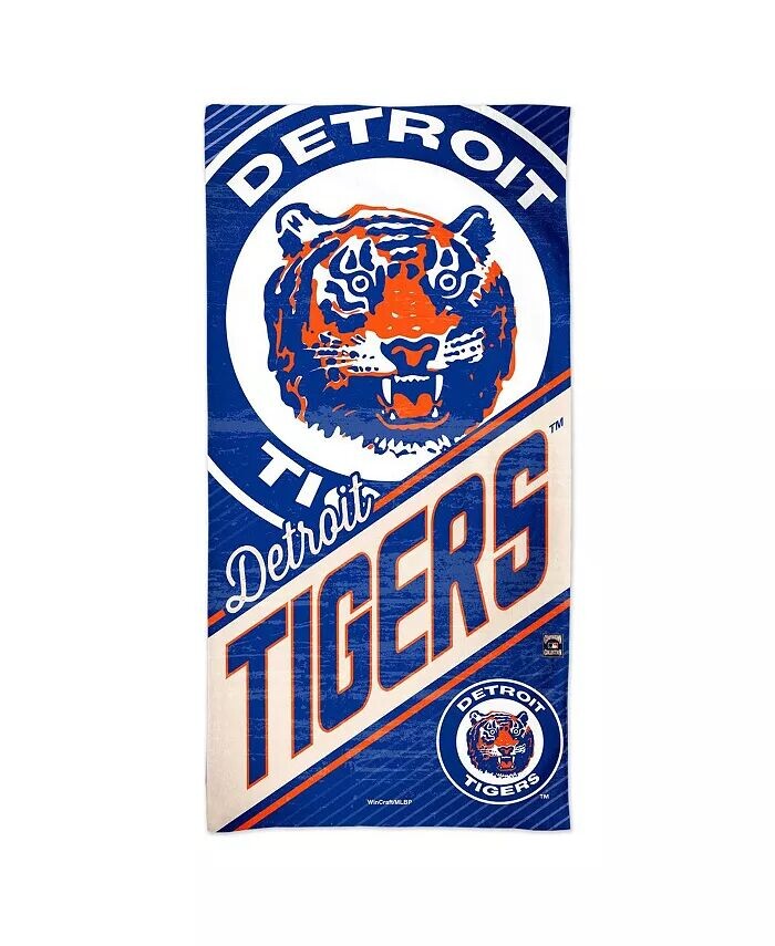 

Пляжное полотенце Spectra Detroit Tigers 30 x 60 дюймов Cooperstown Collection Wincraft, синий