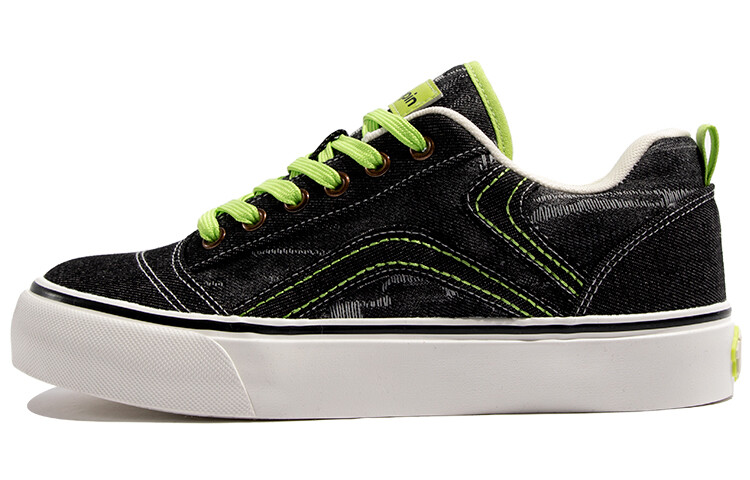 

Кроссовки TUOPIN Skateboarding Shoes Unisex Low-top Black/Green, черный/зеленый