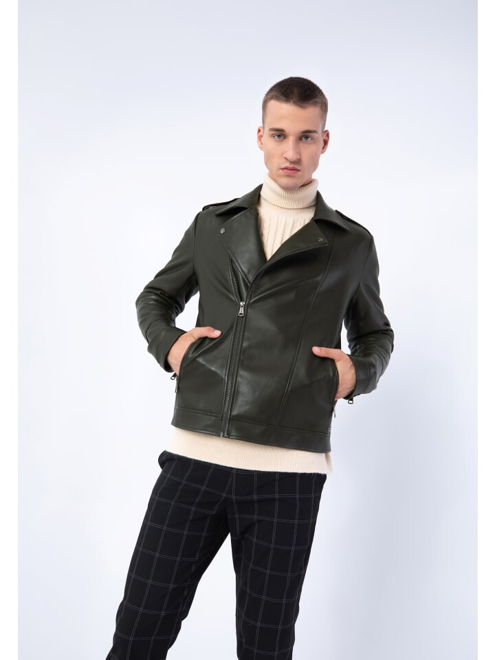 

Кожаная куртка Wittchen, цвет dark green