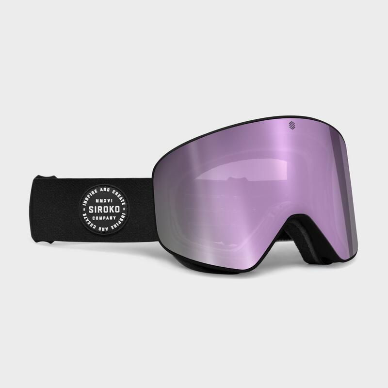 Мужские и женские лыжные очки для зимних видов спорта GX Grizzly SIROKO лавандовые