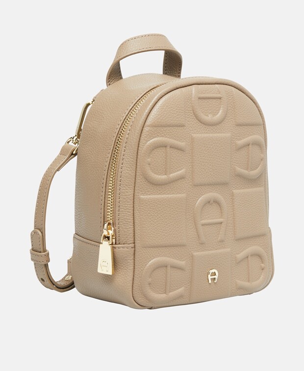 

Кожаный рюкзак Aigner, серо-коричневый