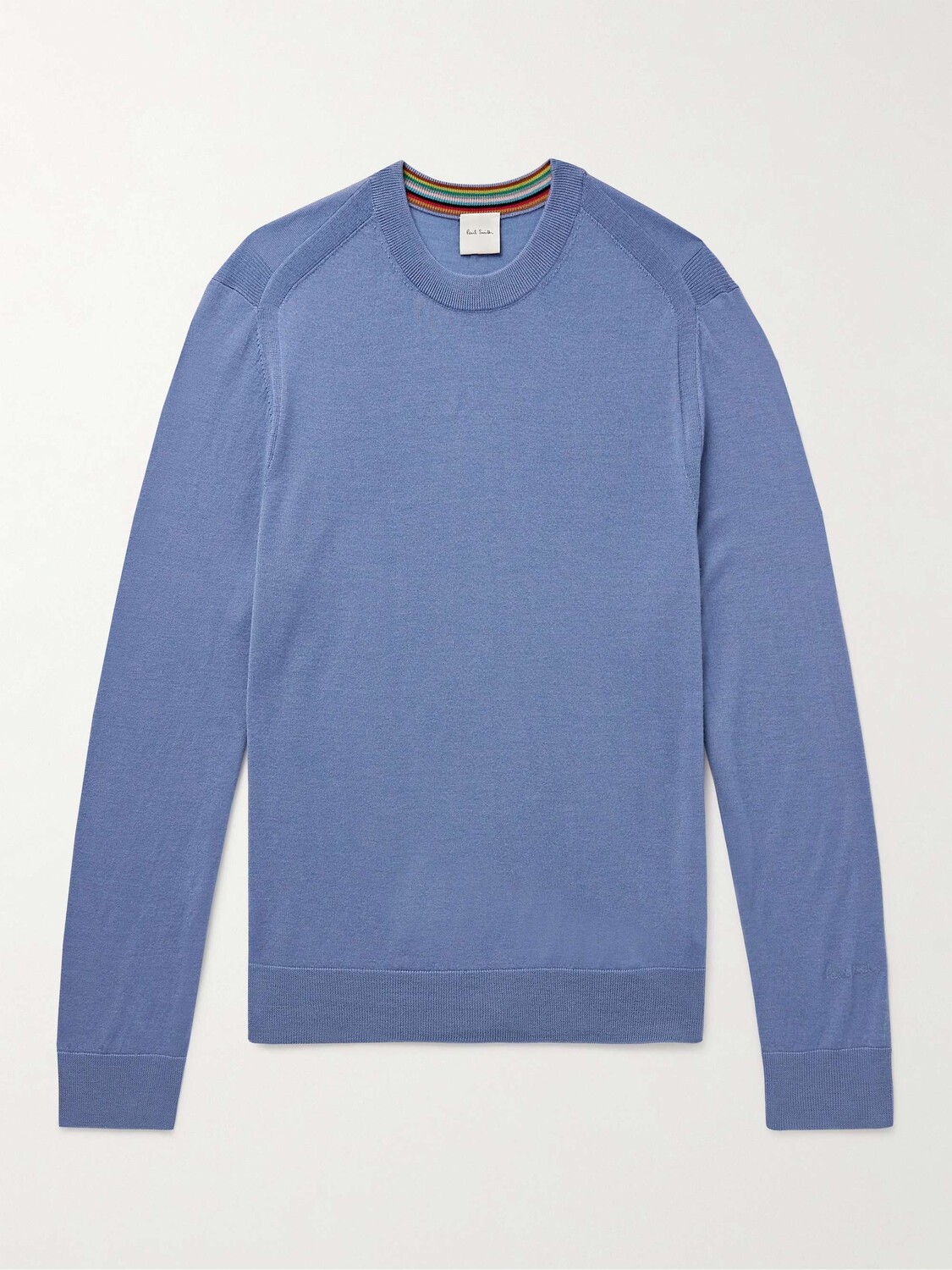 

Свитер облегающего кроя из шерсти мериноса PAUL SMITH, синий