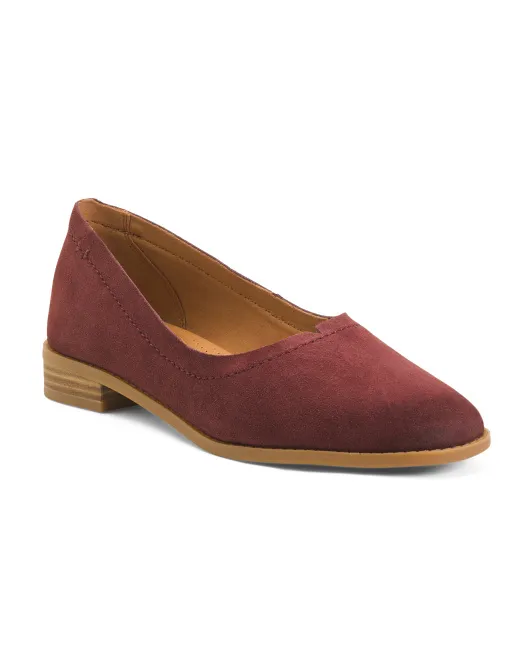 

Замшевые лоферы Pure Walk Clarks, цвет Burgundy
