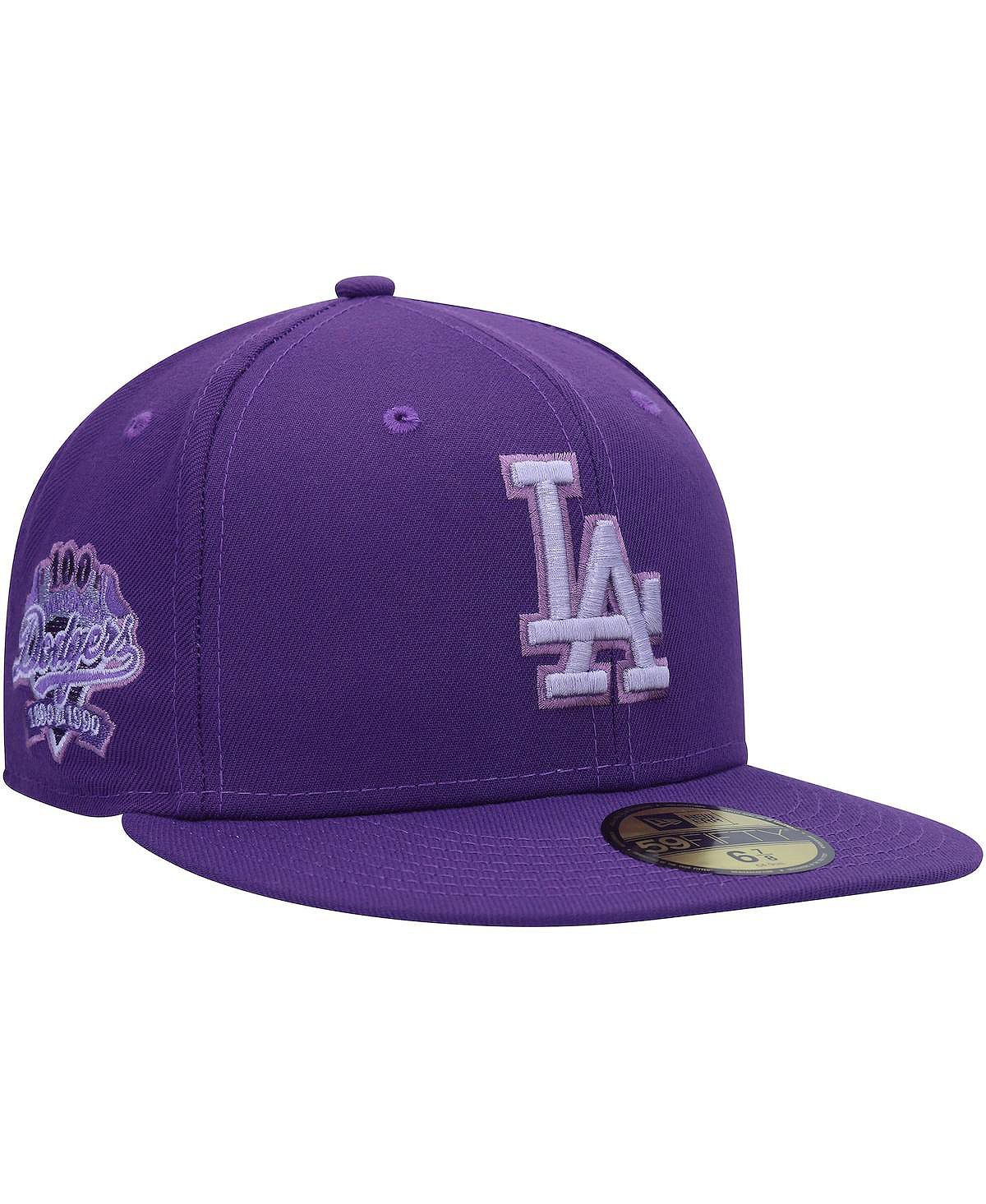 

Мужская фиолетовая приталенная шляпа Los Angeles Dodgers лавандового цвета 59FIFTY New Era