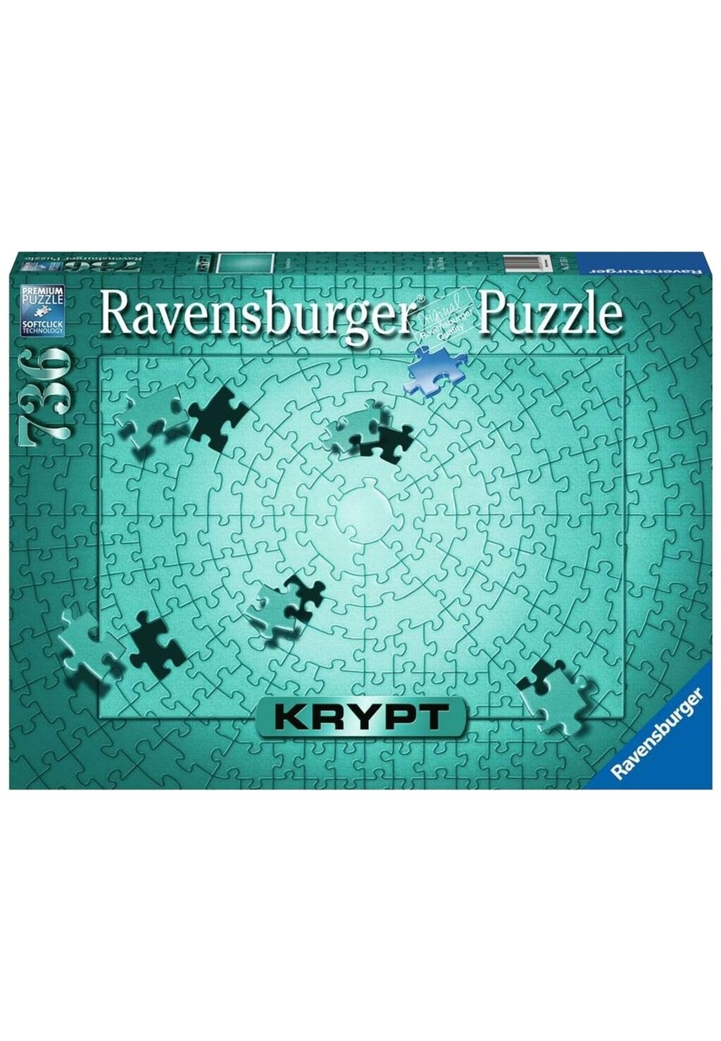 

Пазл KRYPT METALLIC MINT Ravensburger, цвет light green