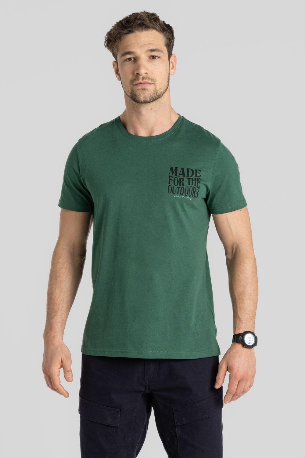 Футболка Lucent с короткими рукавами Craghoppers, зеленый повседневная футболка с принтом фигуры футболка с графическим рисунком летний женский топ с круглым вырезом свободная рубашка с коротким