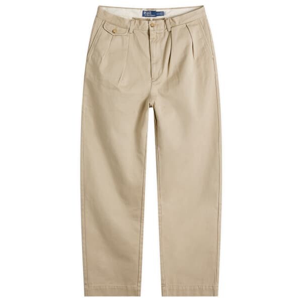 

Плиссированные брюки-чинос Whitman Polo Ralph Lauren, хаки
