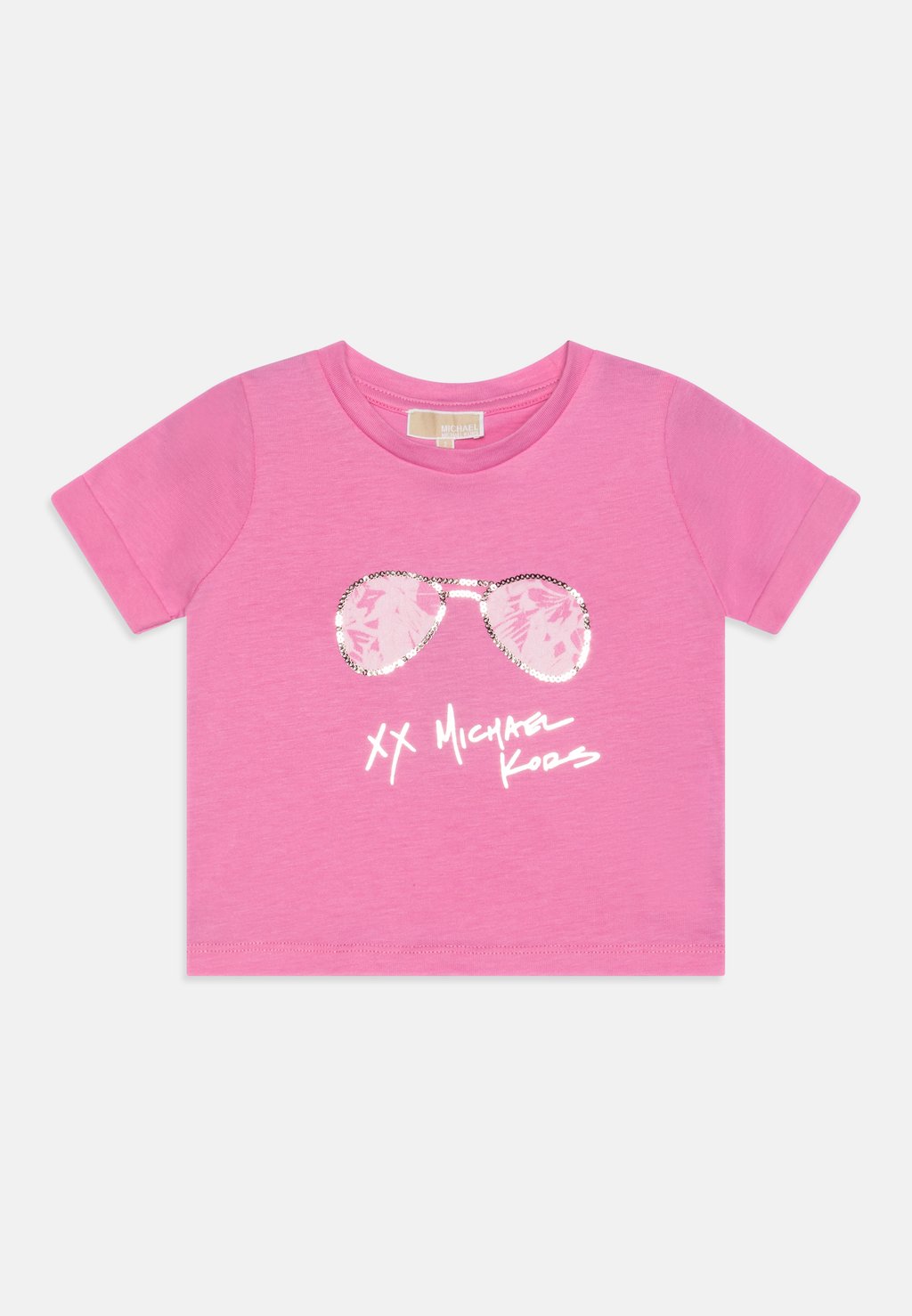 

Футболка с принтом SHORT SLEEVES TEE Michael Kors Kids, цвет washed pink