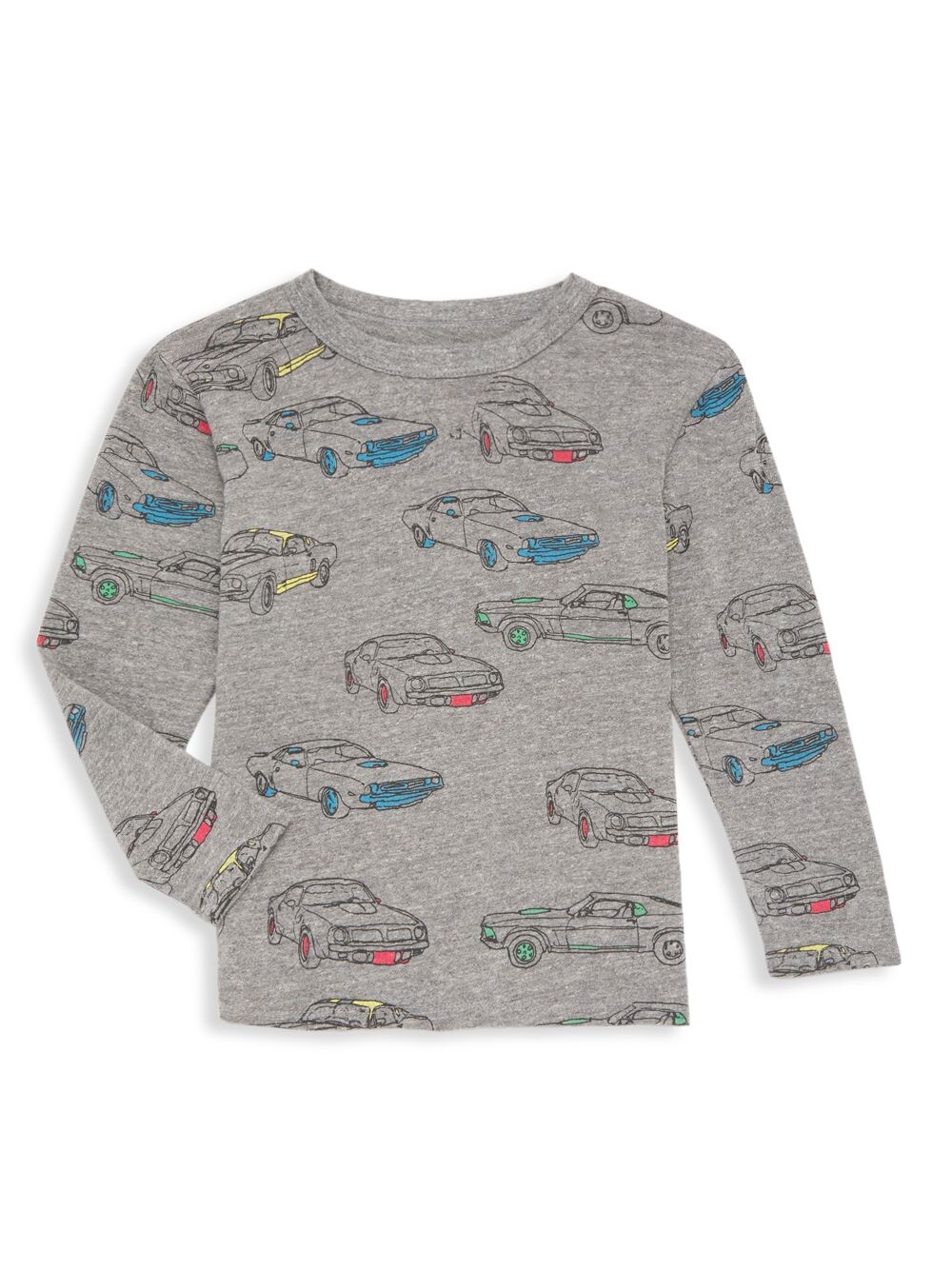 

Футболка Little Boy's Tri-Blend Car с графическим принтом Chaser, серый